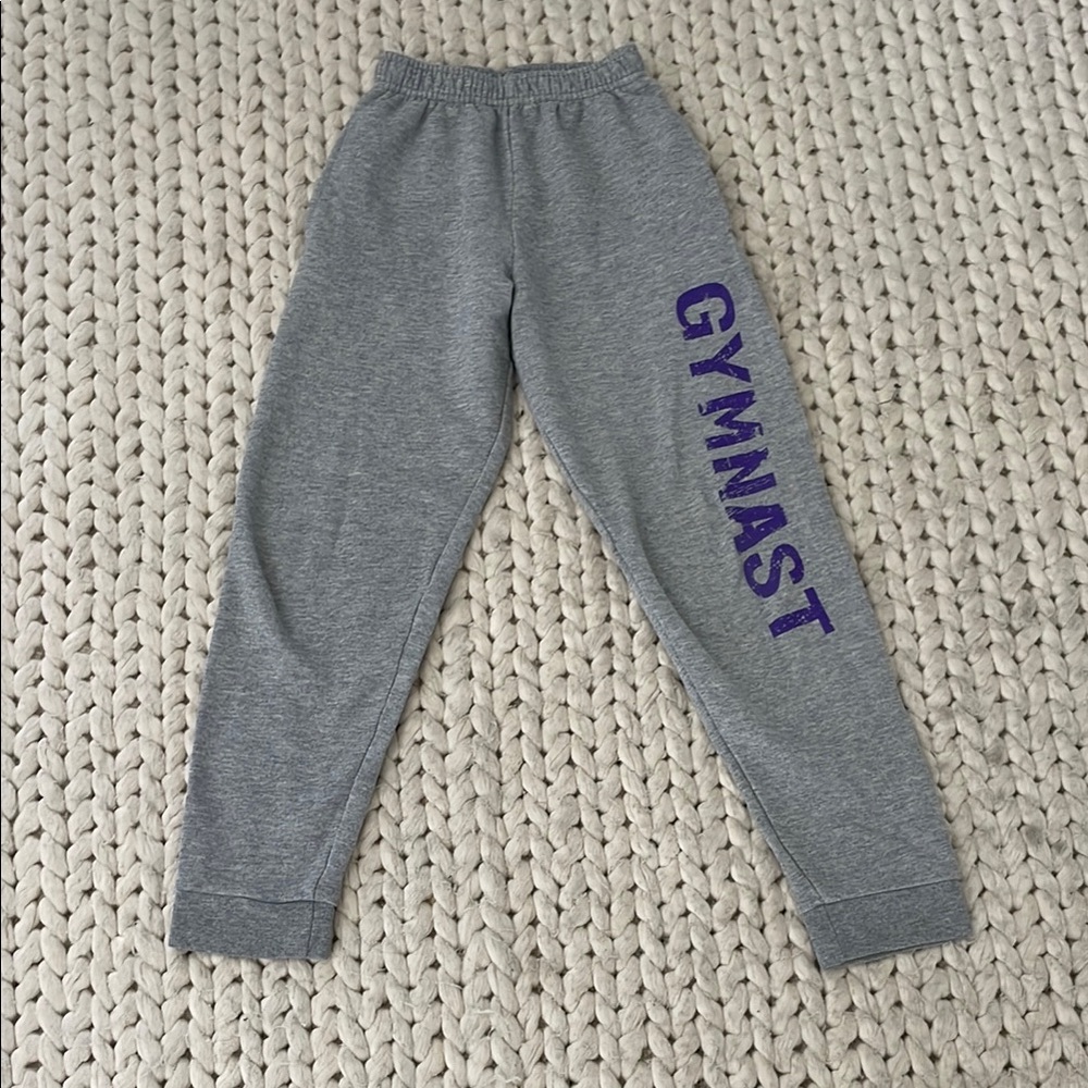 Gray Gymnast Kids Sweatpants